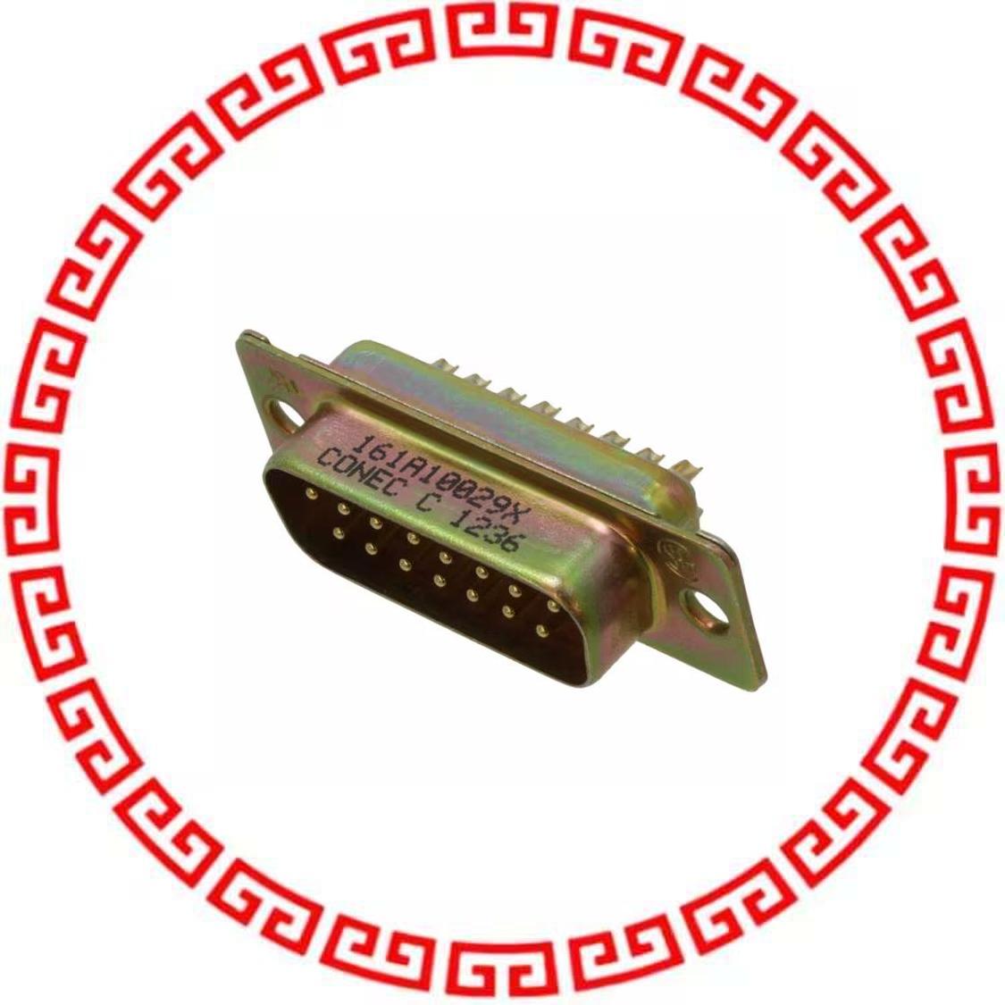161A10029X CONN D-SUB PLUG 15P STR SLDR CUP