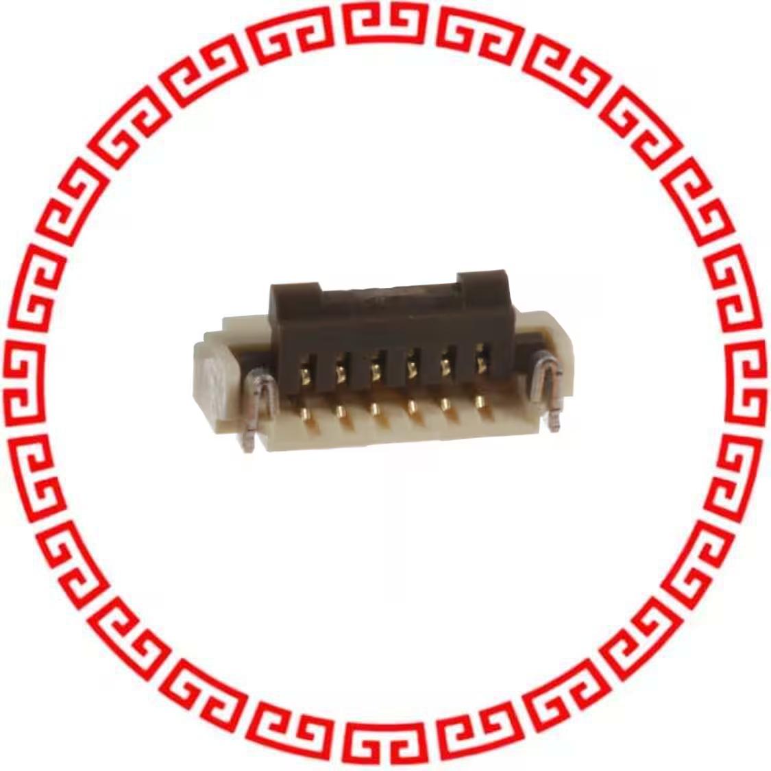 FH33-6S-0.5SH(10) CONN FFC BOTTOM 6POS 0.50MM R/