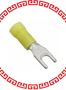 165015 CONN SPADE TERM 10-12AWG #8 YEL