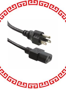 312010-01 CORD 18AWG 3COND M/F BLK 118