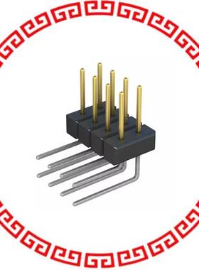 PBC04DBBN CONN HEADER .100 DUAL R/A 8POS