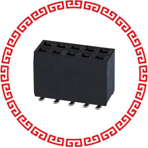 NPTC052KFMS-RC CONN FEMALE 10POS DL .1 TIN SMD