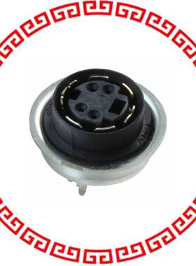 5750317-2 CONN RCPT FMALE MINI DIN 4P SLDR