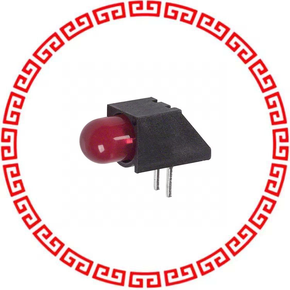 5502407F LED 5MM RT ANG HI EFF RED PCMNT