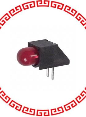 5502407F LED 5MM RT ANG HI EFF RED PCMNT