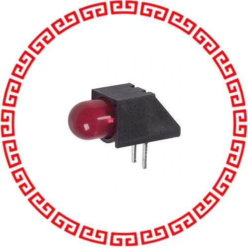 5502407F LED 5MM RT ANG HI EFF RED PCMNT