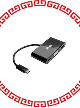 U444-06N-VUB-C USB-C TO VGA ADAPTER W/USB-A HUB