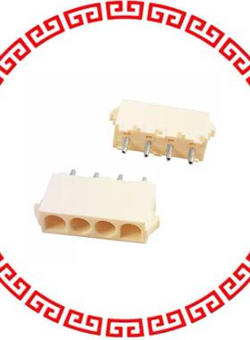 350430-4 CONN HEADER 4POS VERT .250 GOLD
