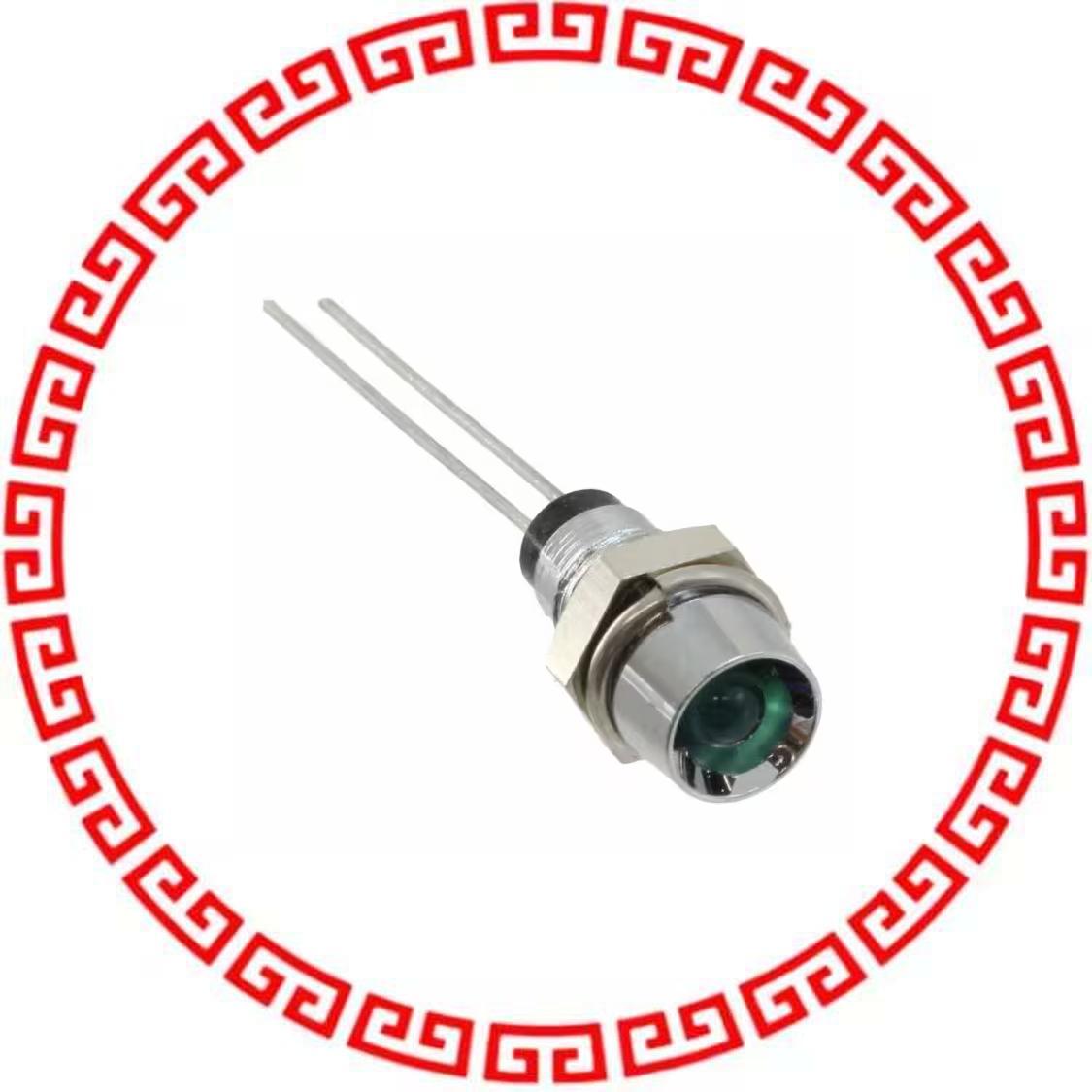 6052211110F LED PNL IND 5MM GREEN RECESS