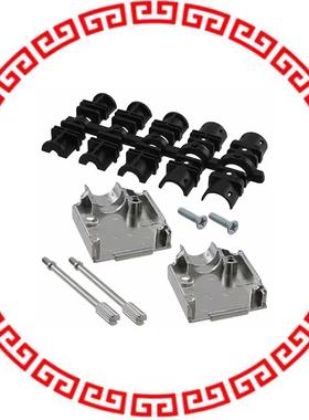 L17DTZK09KFMT CONN BACKSHELL DB9 METAL PLATED