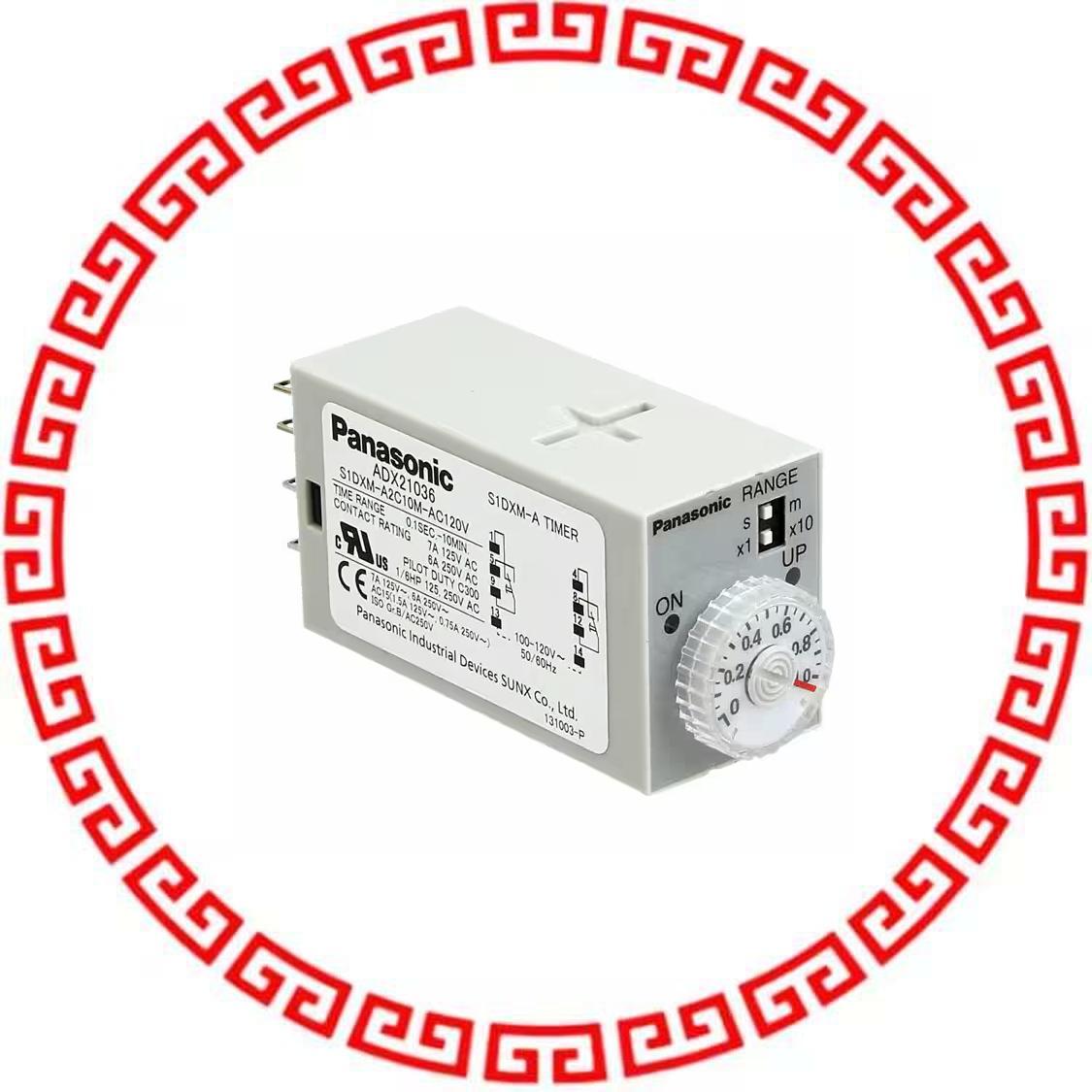 S1DXMA2C10MAC120V RELAY TIME DELAY 10MIN 7A 250V