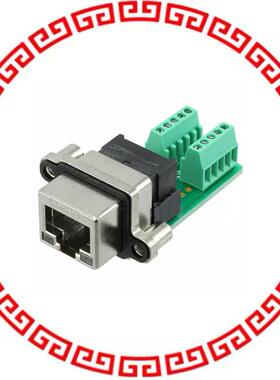MRJ598001 RJ45 JACK R/A 8POS W/TERM BLCK