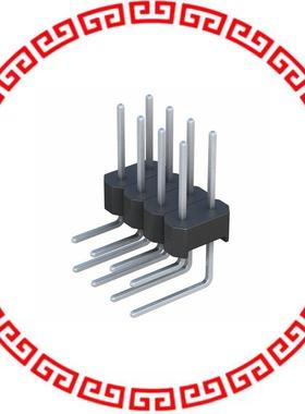 PEC04DBBN CONN HEADER .100 DUAL R/A 8POS