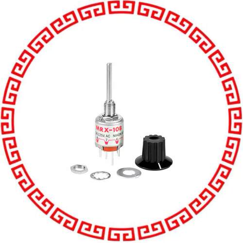MRX108-A SWITCH ROTARY 2-8POS 2A 125V