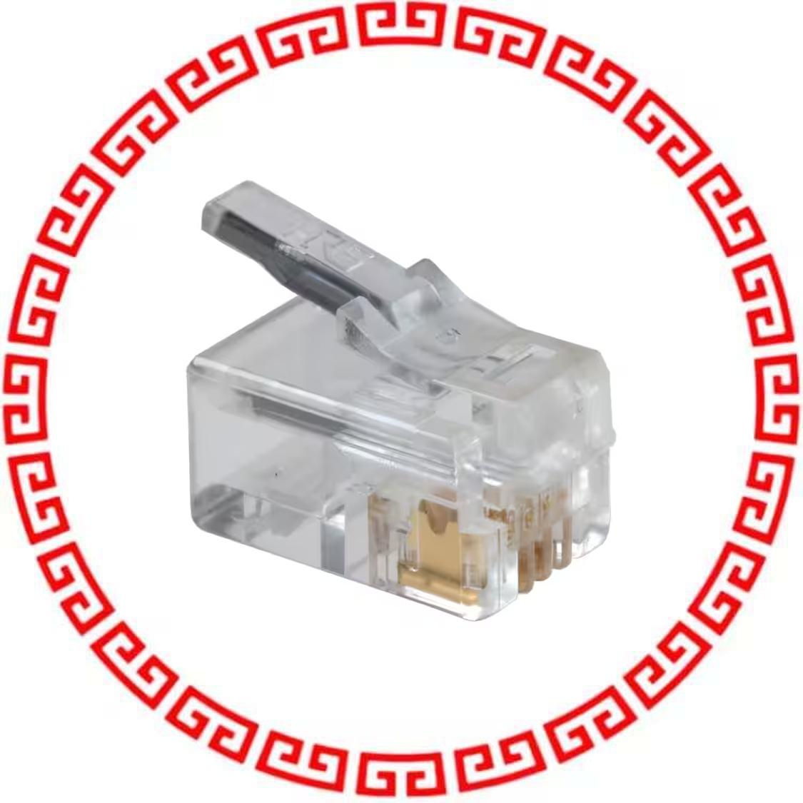 TM3P-44P CONN MOD PLUG 4P4C UNSHIELDED