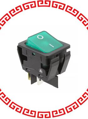 C6053ALBG2-1197W-B SWITCH ROCKER DPST 20A 277V