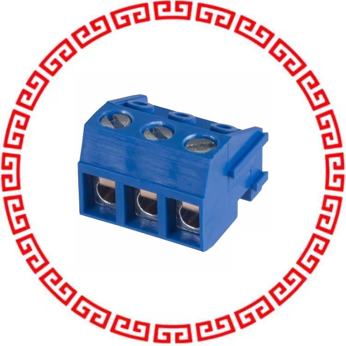 ED130/3DS TERM BLOCK PLUG 3POS 90DEG 5MM