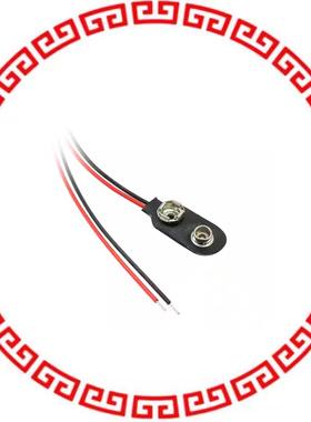 BS12I-HD-24AWG BATTERY CONNECT SNAP 9V 12