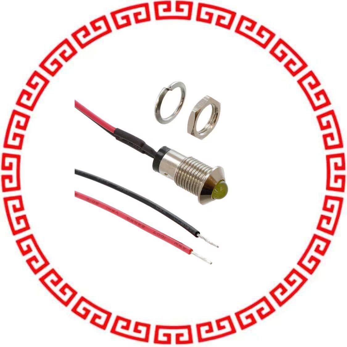 MPC5YDW12.0 LED PANEL INDICATOR YLW 2V