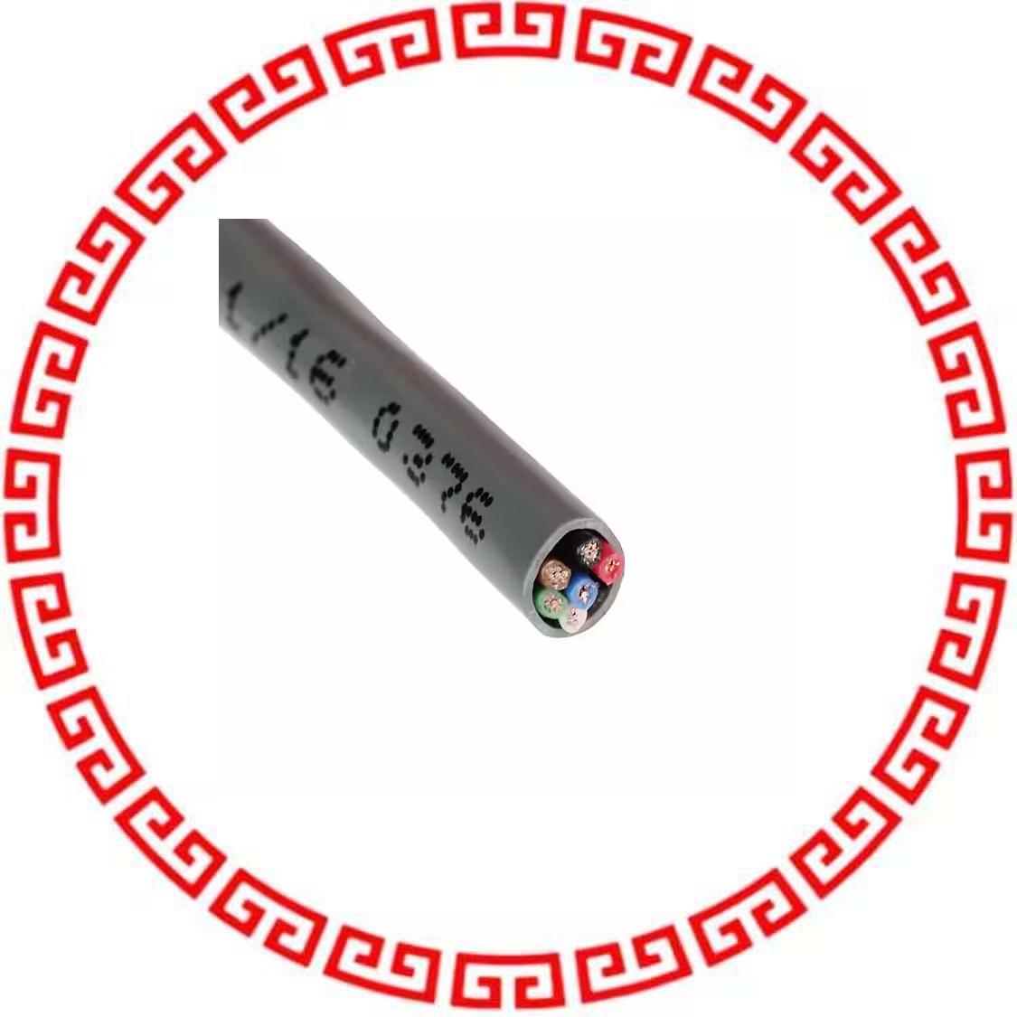 E2006S.41.10 CABLE 6COND 22AWG GRY SHLD 1000'