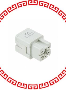 HA-004-FS INSERT FEMALE 4+1GND PUSHIN