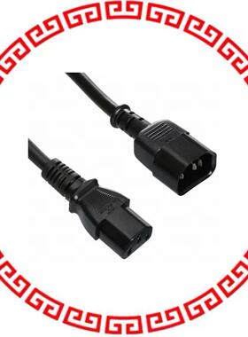 AK500-OE-11-2 CORD SVT 18AWG 3COND 2M BLK