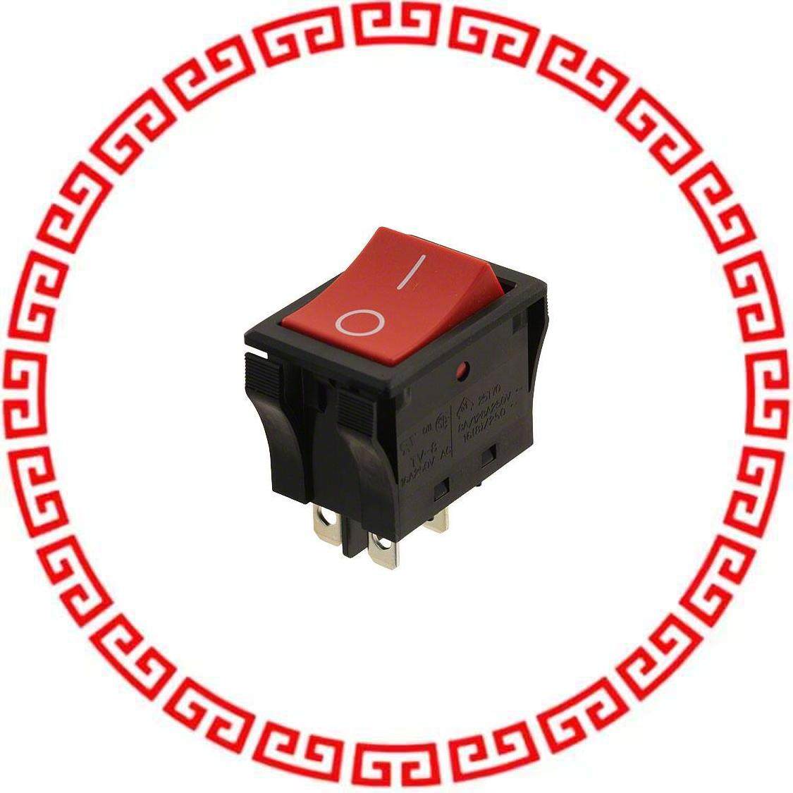 JWL21RC2A SWITCH ROCKER DPST 16A 125V