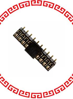 153220-2020-RB-WC CONN 2MM SKT 20POS THRU-BRD SM