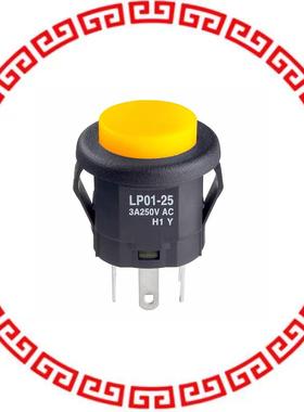 LP0125CMKW015DB SWITCH PUSHBUTTON DPDT 3A 125V