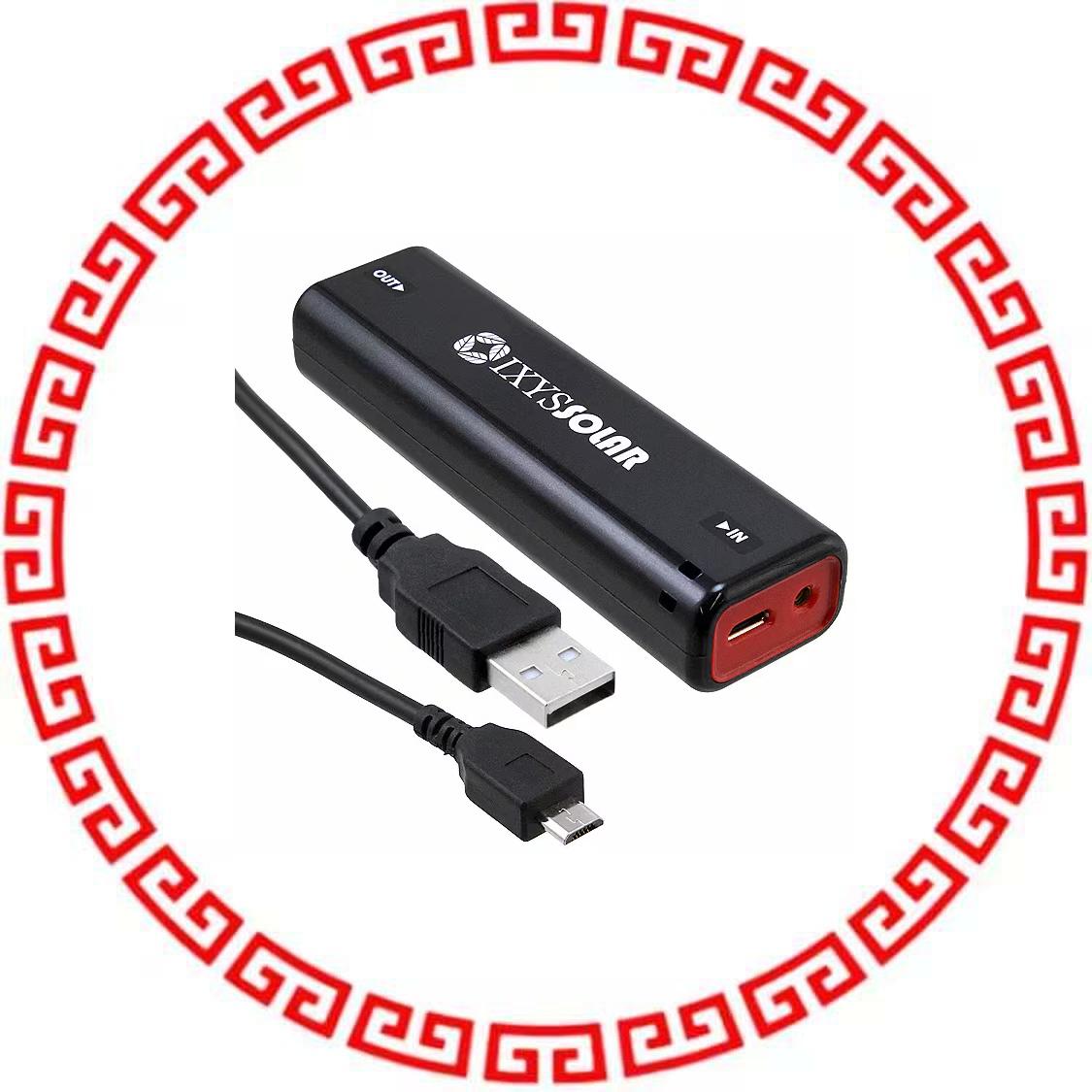 SLUC-MINIB-BLK BATT CHRG USB/SOLAR PWR PK 600MA