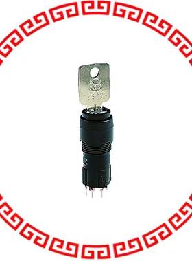 1.10119.6170000 SWITCH KEYLOCK SP3T 0.1A 35V