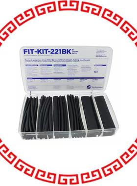 FKIT221BK BK032 KIT SHRINK TUBING 2:1 XLPO BLACK
