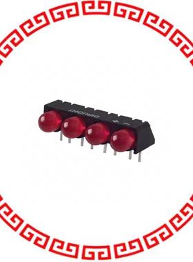 5502407004F LED 5MM QUAD RED HI EFF PC MNT