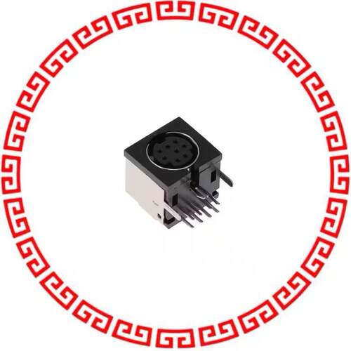 MD-80SM CONN RCPT FMALE MINI DIN 8P SLDR