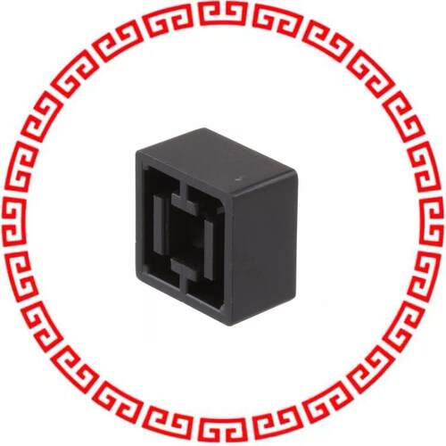 1571384-4 CAP KEYSWITCH SQUARE BLACK