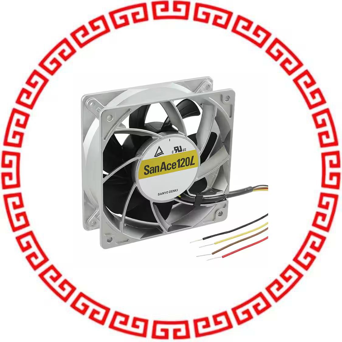 9LG1224P1G001 FAN 120X38MM 24VDC RBLS TACH,PWM