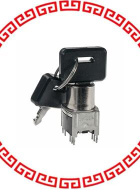SK22AG13 SWITCH KEYLK 2POS DPDT 0.4VA 28V