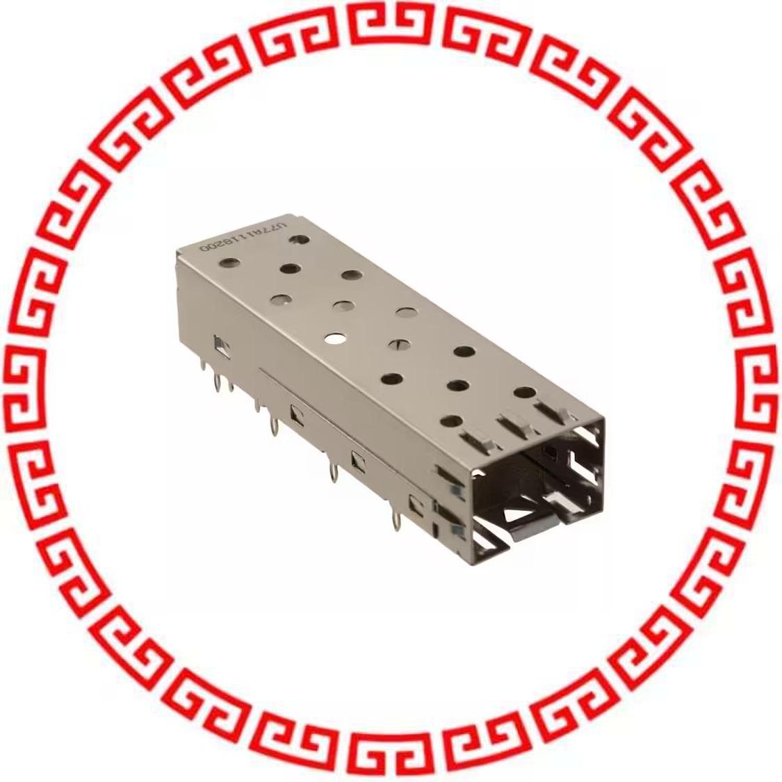 U77-A1118-200T CONN SFP SGL CAGE PRESSFIT NICKL