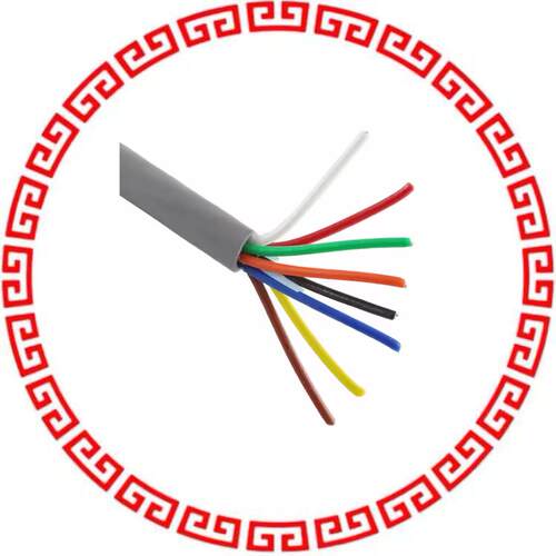 882208 SL005 CABLE 8COND 22AWG SLATE 100'