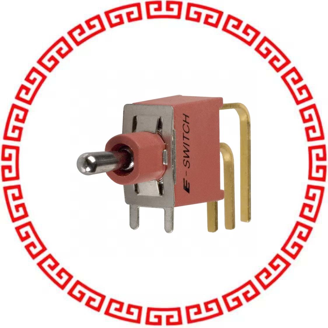 100AWSP1T2B4M7RE SWITCH TOGGLE SPDT 0.4VA 20V