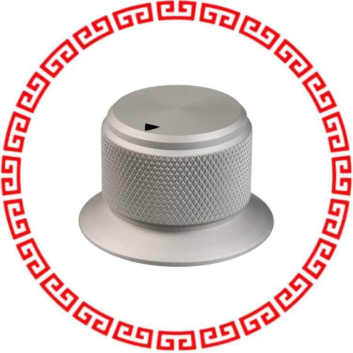 OESA-75-1-7 KNOB KNURLED W/SKRT 0.236 METAL