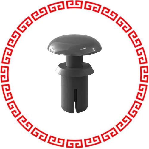 SR-5075B RIVET SNAP 0.295 NYLON BLACK