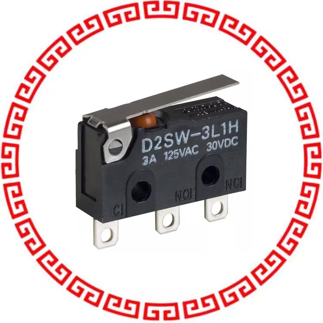 D2SW-3L1HS SWITCH SNAP ACTION SPDT 3A 125V