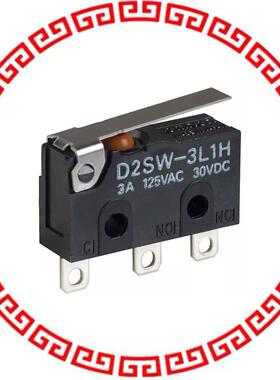 D2SW-3L1HS SWITCH SNAP ACTION SPDT 3A 125V