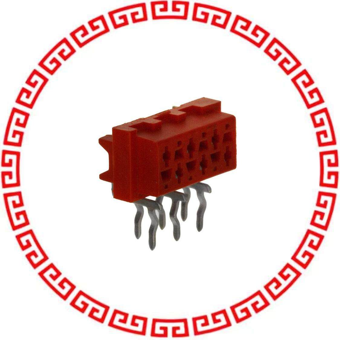 7-215460-6 CONN FMALE-ON-BRD 6POS R/A T/H