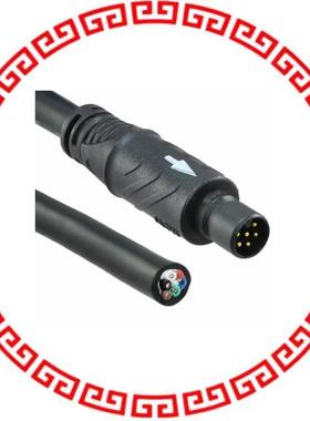 Q8U-06AMMM-QL8A01 CBL MALE TO WIRE LEAD 6POS 3.2