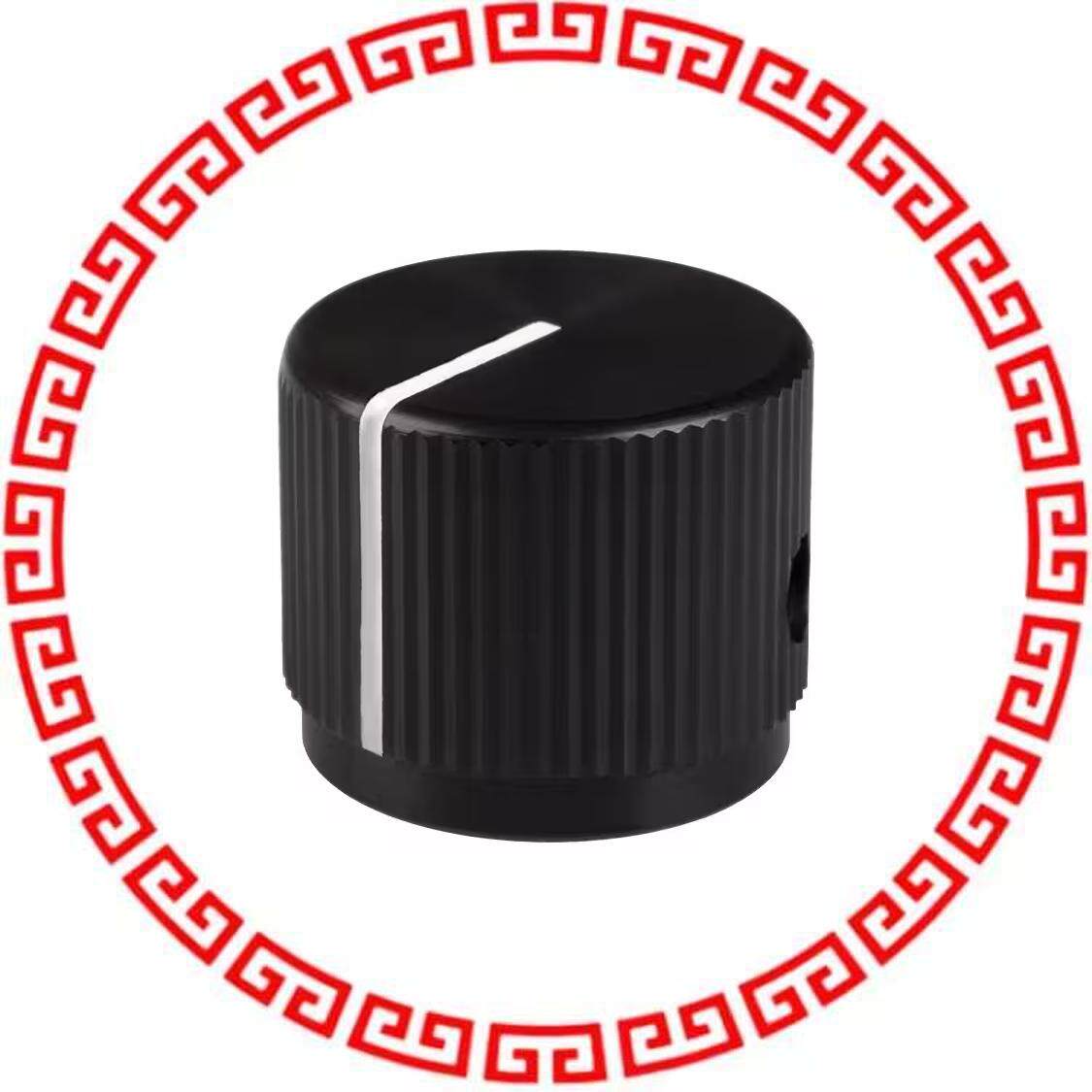 JD-75-2-7 KNOB KNURLED 0.236 METAL