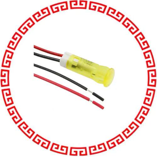 QS63XXY24 INDICATOR 6MM FIXED YEL 24V WIRE