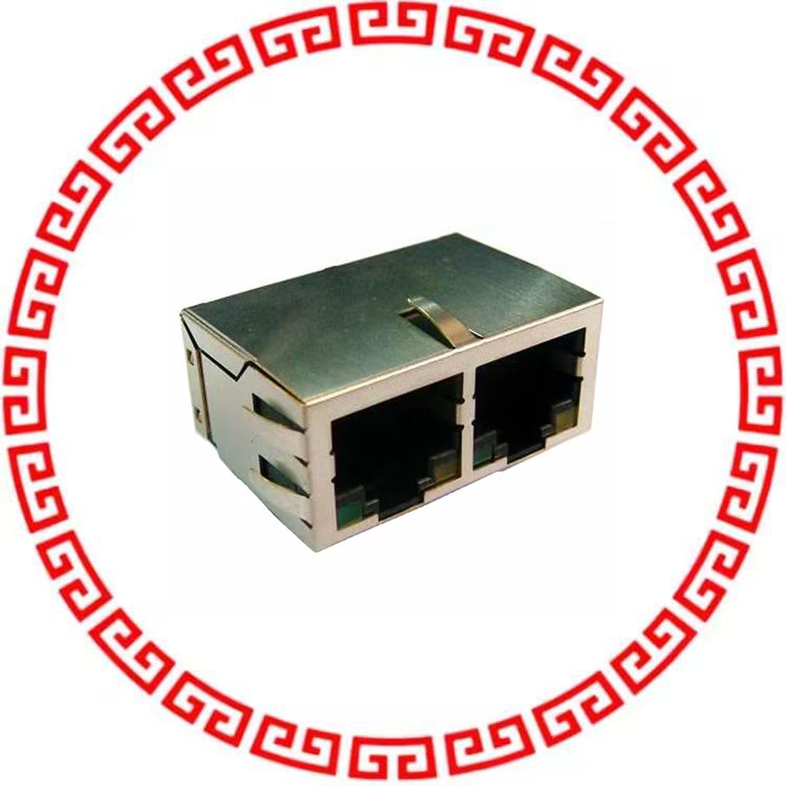 ARJ12A-MASD-A-B-EMU2 CONN MAGJACK 2PORT 100 BASE