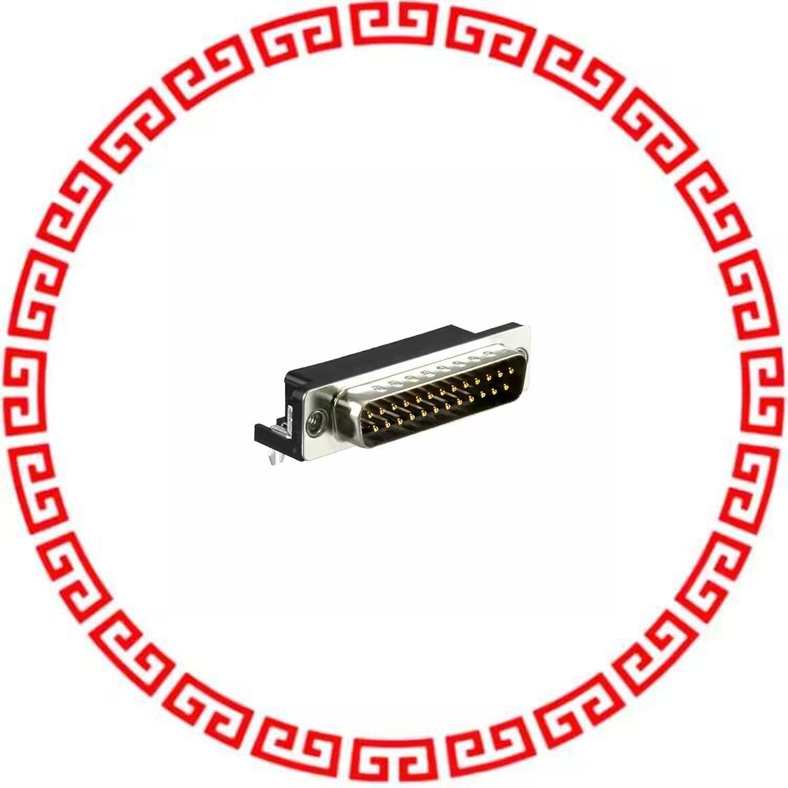 621-025-268-032 CONN D-SUB PLUG 25POS R/A SOLDER